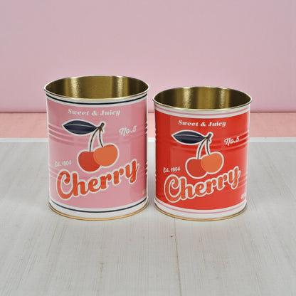 Cherry Retro Storage Tins