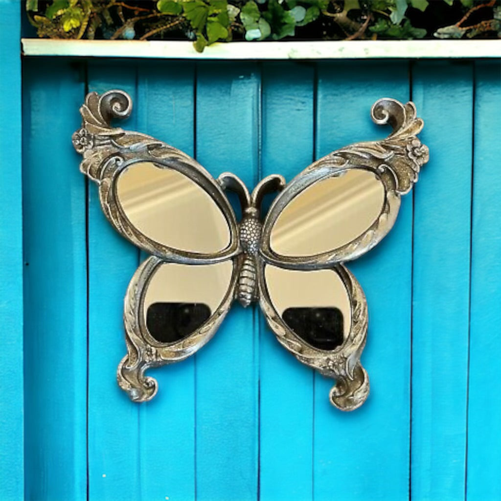 Mirror Butterfly Outdoor Wall Decor