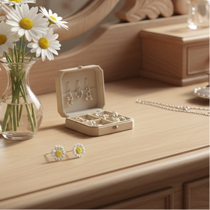 A Daisy Stud Earrings available to buy from Fig and Rose Home.