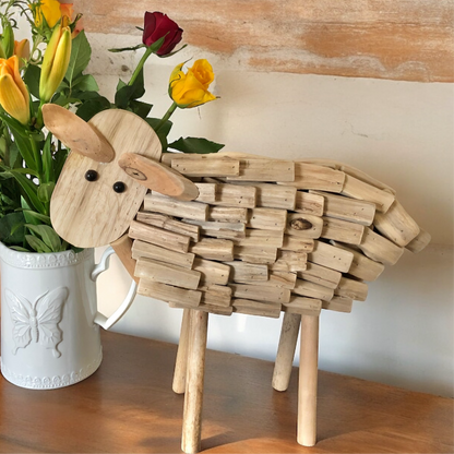 Driftwood Sheep Statue from Fig and Rose