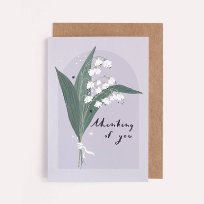 A Thinking of You Flowers Card available to buy from Fig and Rose Home.
