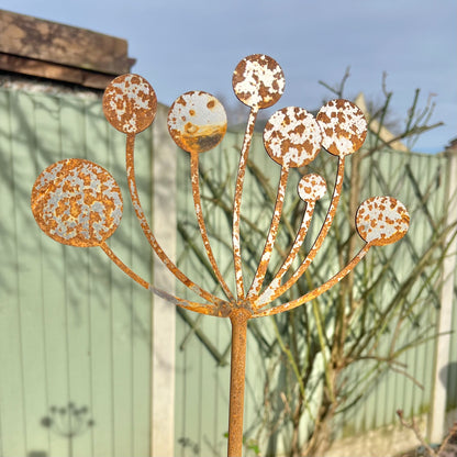 5ft Cow Parsley Steel Garden Stake Set of Three from Fig and Rose