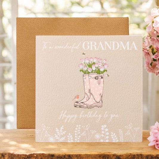 Gardening Grandma Birthday Card from Fig and Rose