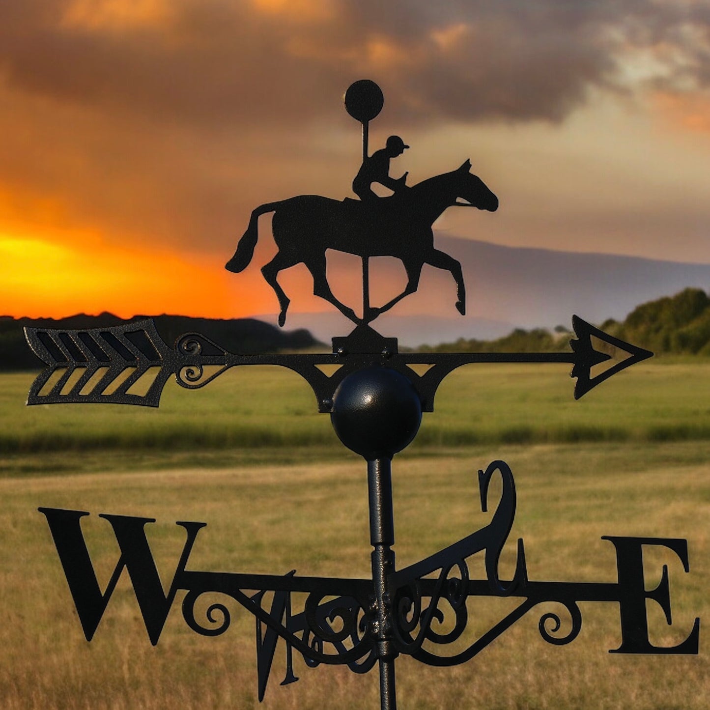 A Horse and Jockey Weathervane from Fig and Rose.