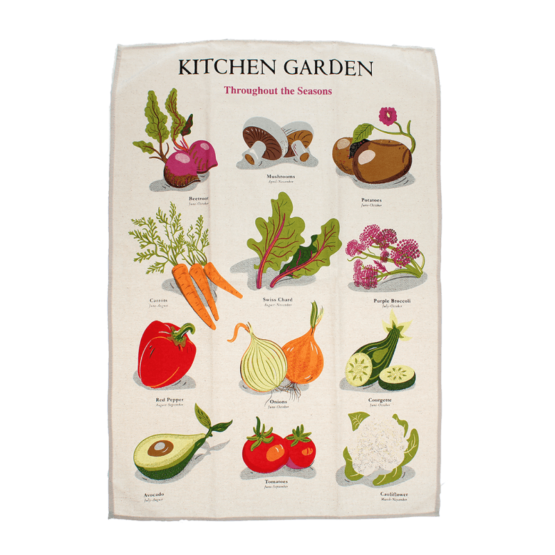 Kitchen Garden Cotton Tea Towel
