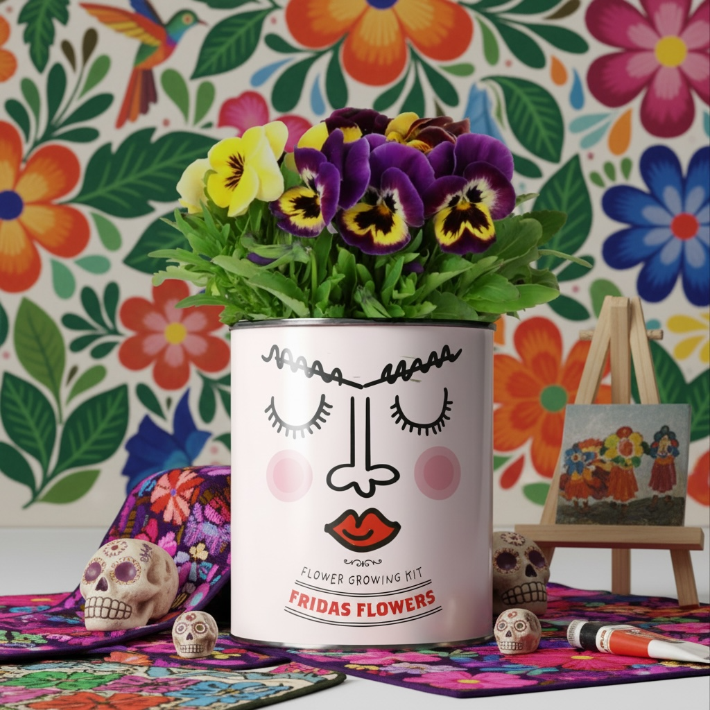 A Grow Your Own Flowers Kit available to buy from Fig and Rose Home.