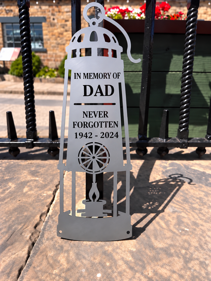 Personalised Coal Miners Lamp Sign