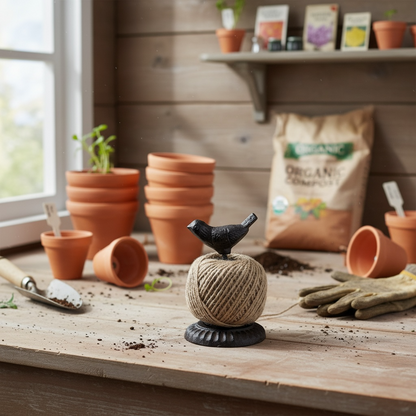 Cast Iron Bird Twine Stand from Fig and Rose