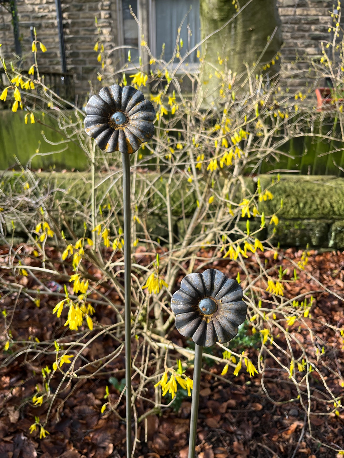 Steel Flower Plant Support Pin Set of Three