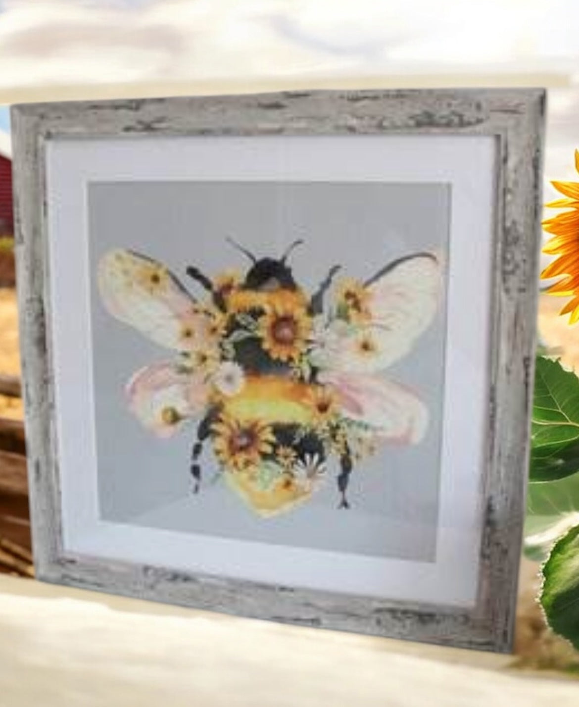 Bee Print Framed from Fig and Rose