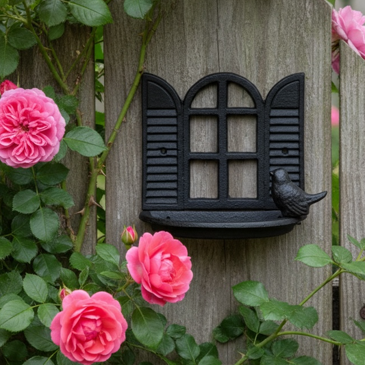 Cast Iron Window Bird Feeder