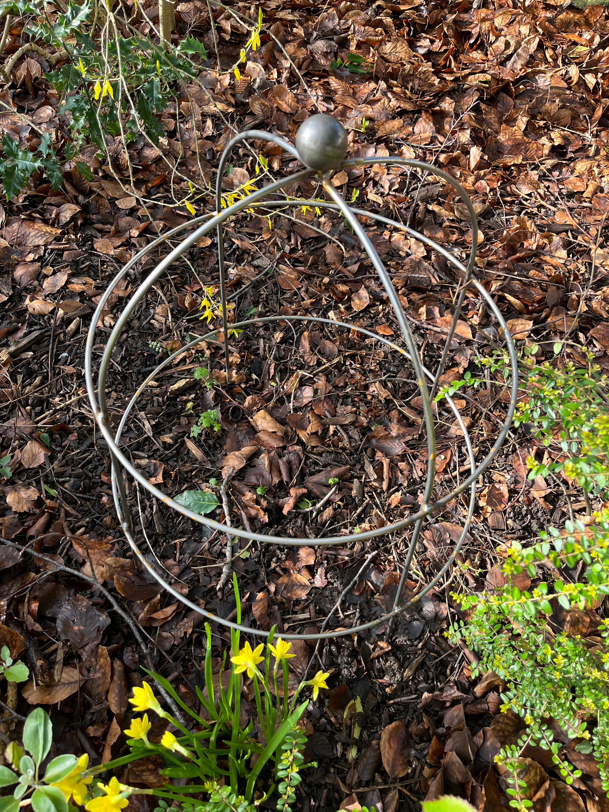 metal lobster pot plant support Bell Cloche Steel Plant Supports