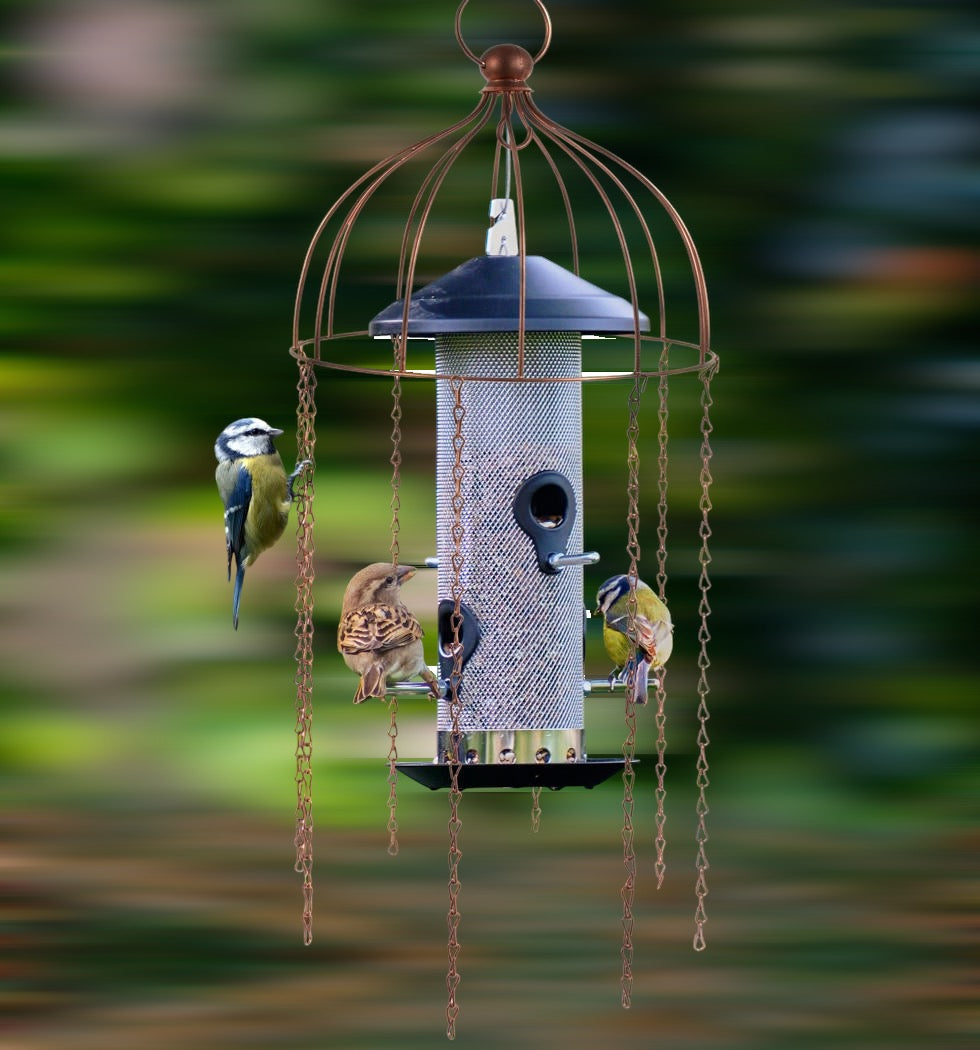 The Medusa Bird Feeder Protector from Fig and Rose. 