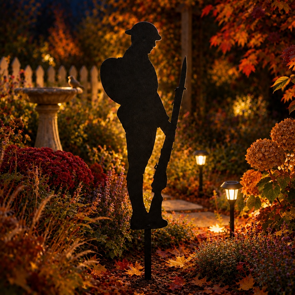 Metal Silent Soldier Silhouette
