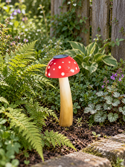 Red Mushroom Solar Lights
