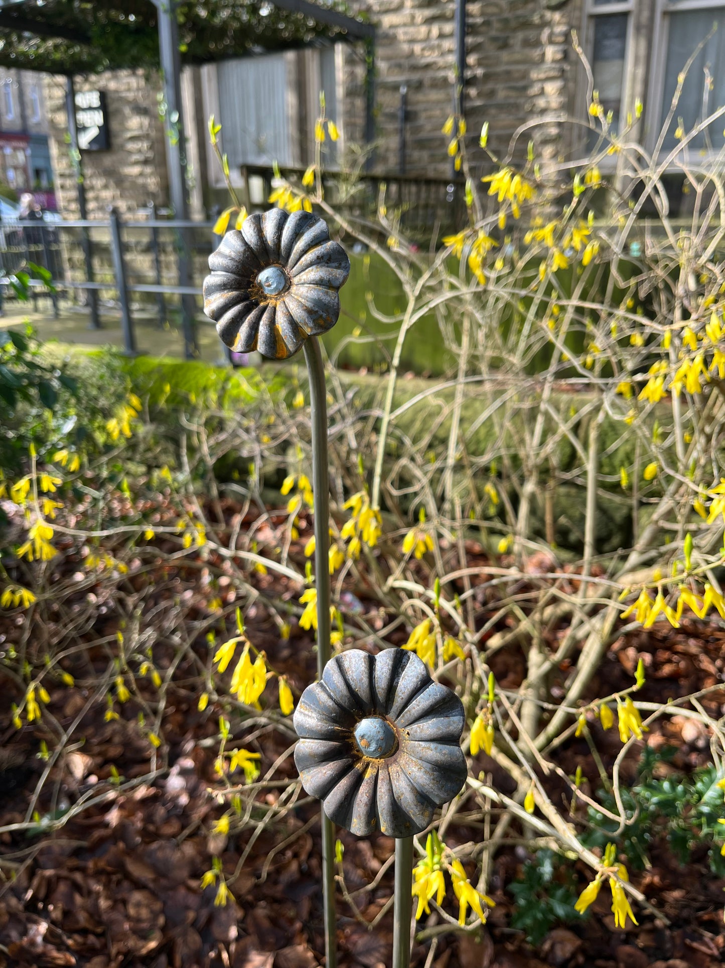 Steel Flower Plant Support Pin Set of Three