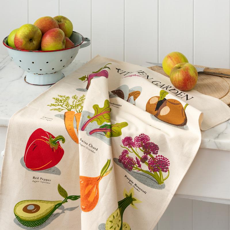 Kitchen Garden Cotton Tea Towel