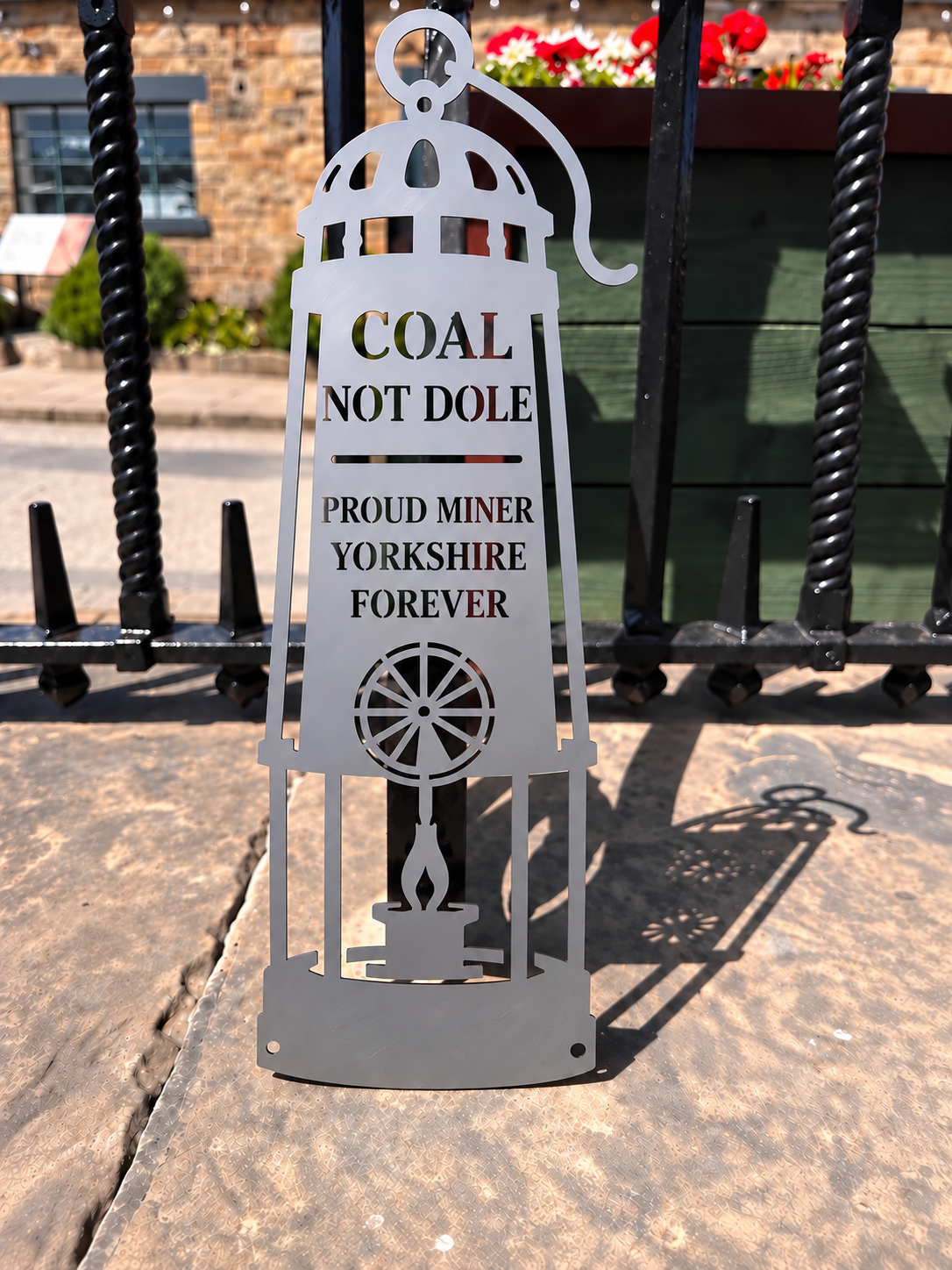 Personalised Coal Miners Lamp Sign