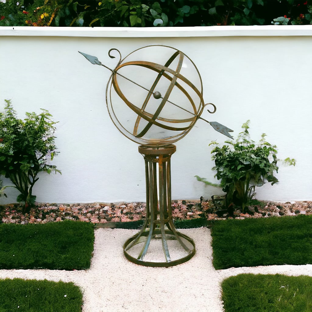 Rusty Large Armillary from Fig and Rose