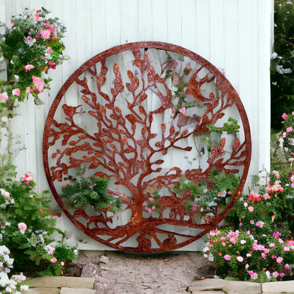 Countryside Plaque with Fox and Deer from Fig and Rose