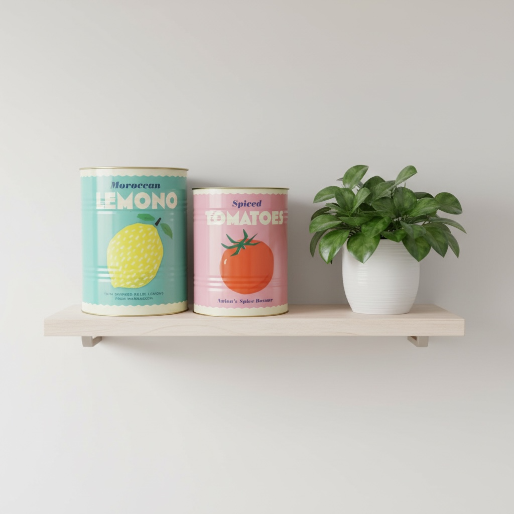 Lemon & Tomato Retro Storage Tins