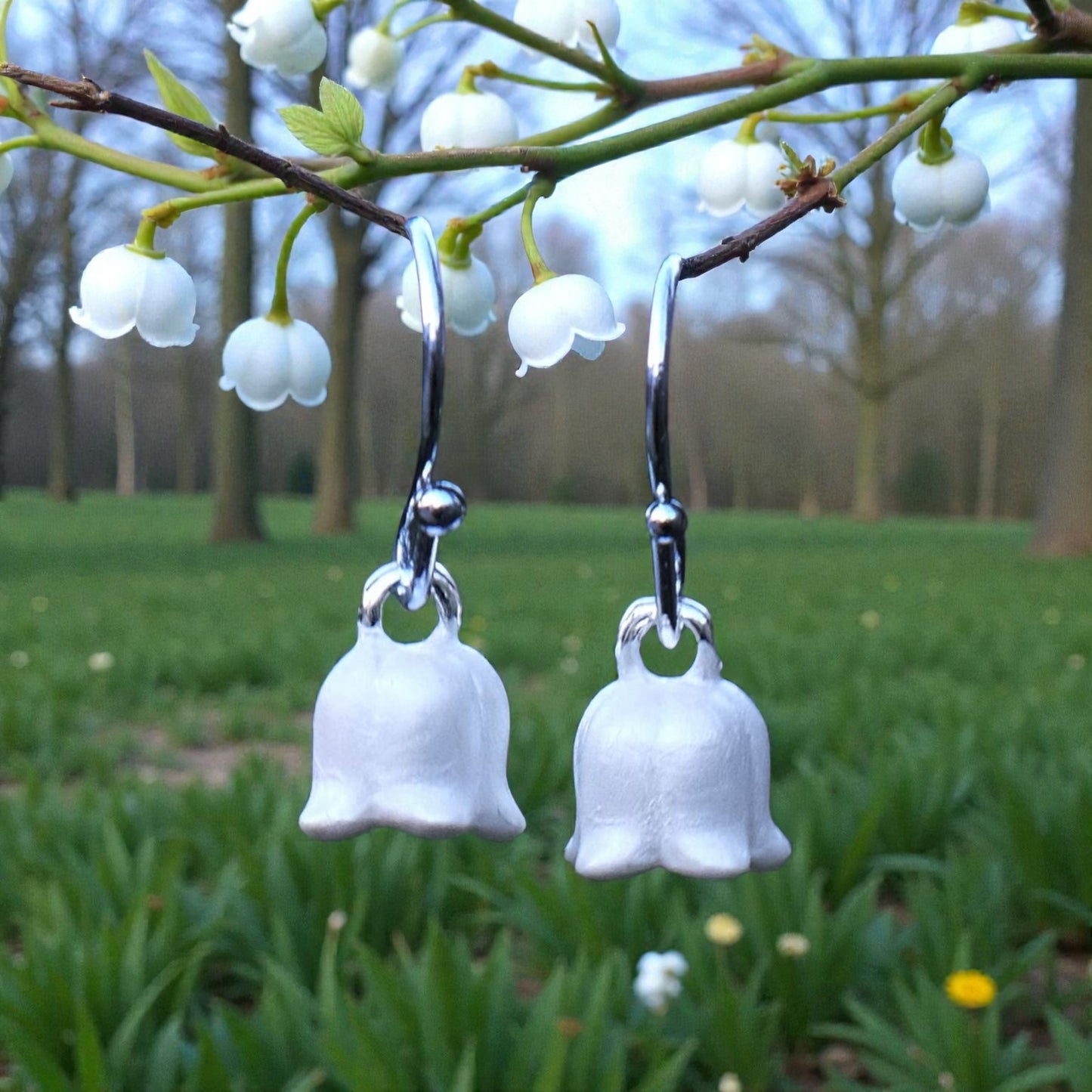 A Lily Of The Valley Dangly Earrings available to buy from Fig and Rose Home.
