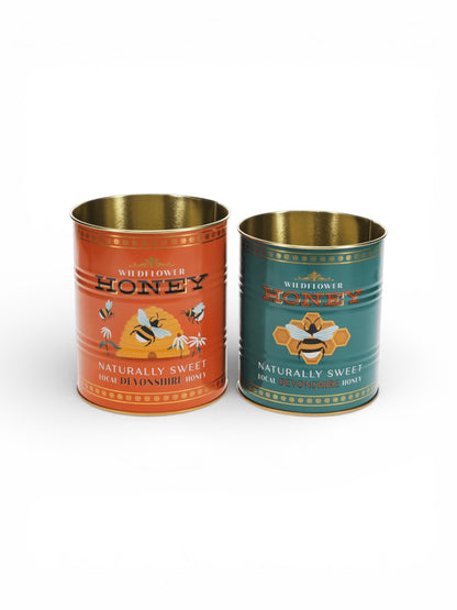 Honey Retro Storage Tins Set of 2
