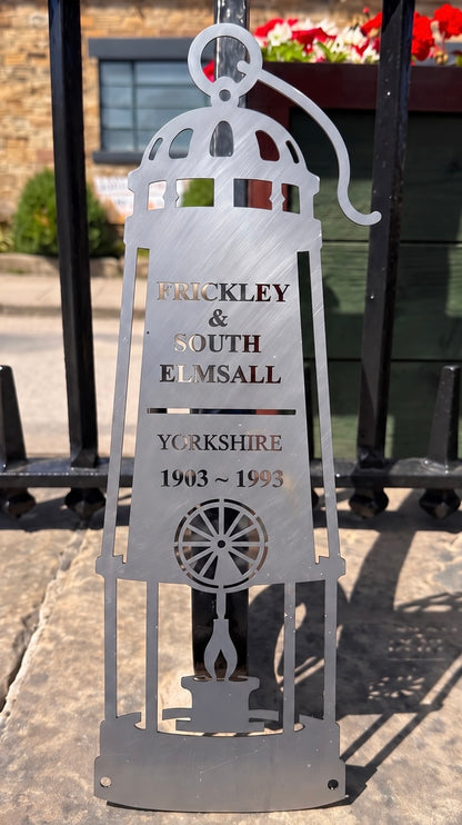 Personalised Coal Miners Lamp Sign