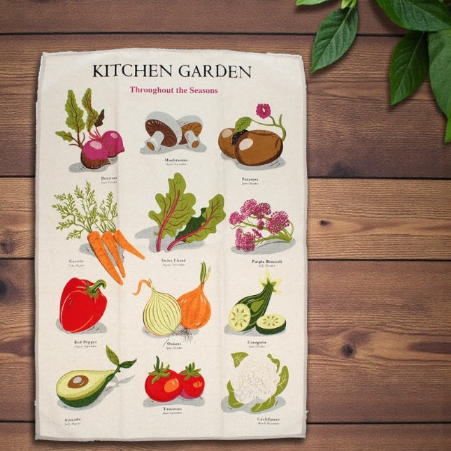 Kitchen Garden Cotton Tea Towel