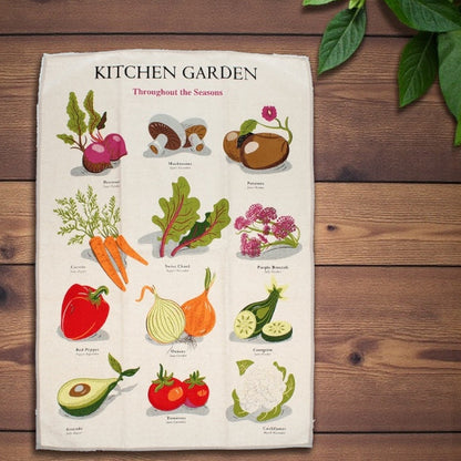 Kitchen Garden Cotton Tea Towel