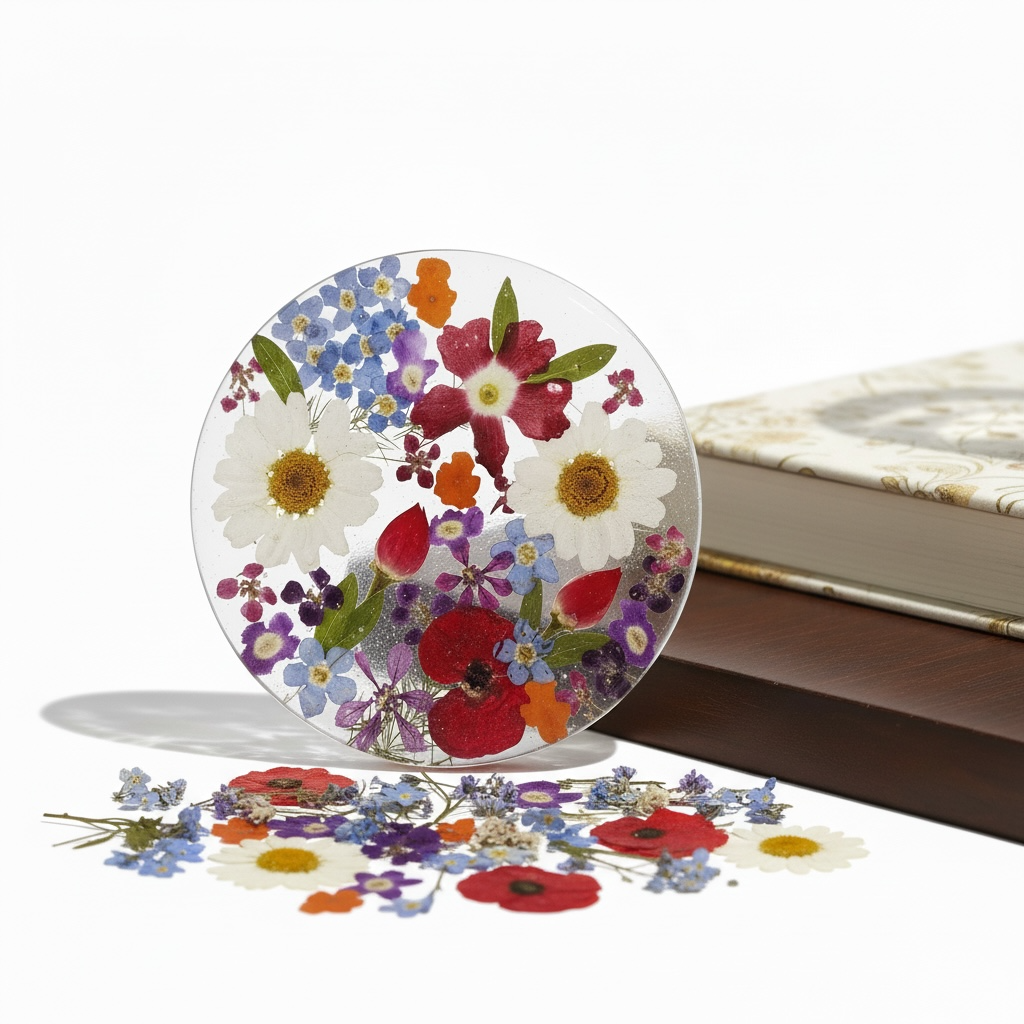 A Resin Flower Brooch available to buy from Fig and Rose Home.