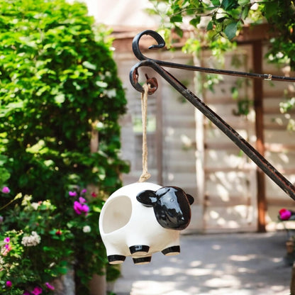 Ceramic Hanging Bird Feeder - Sheep from Fig and Rose.