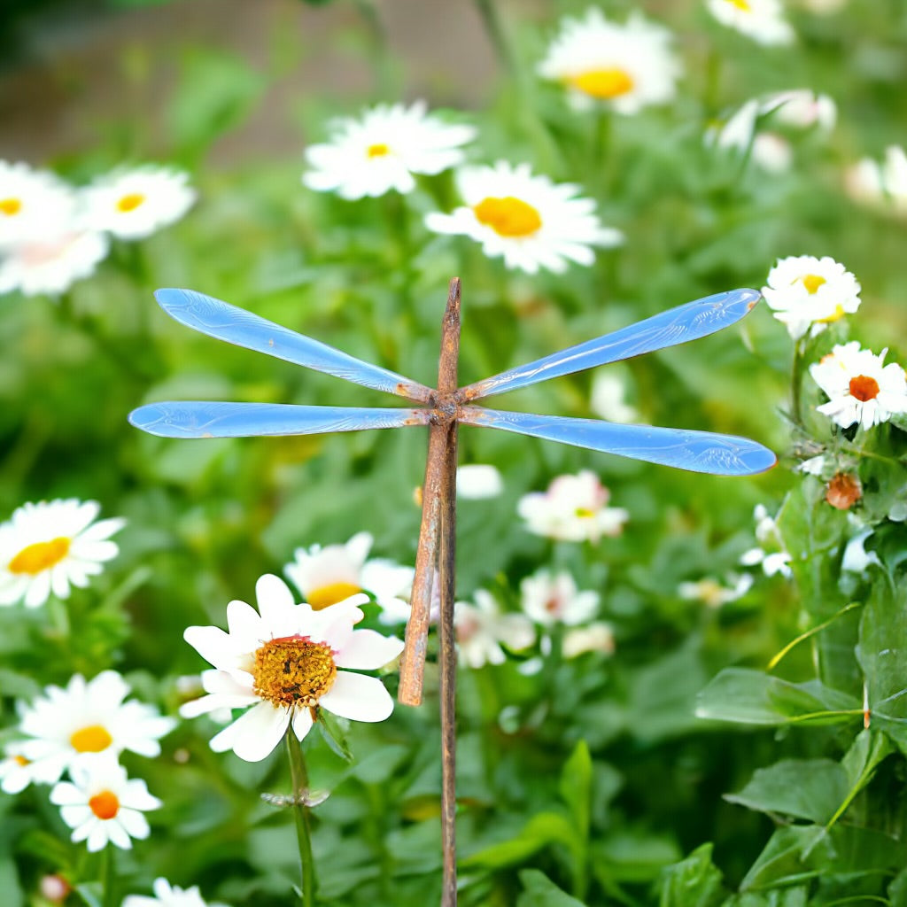 Dragonfly Stakes Metal Garden Decor from Fig and Rose