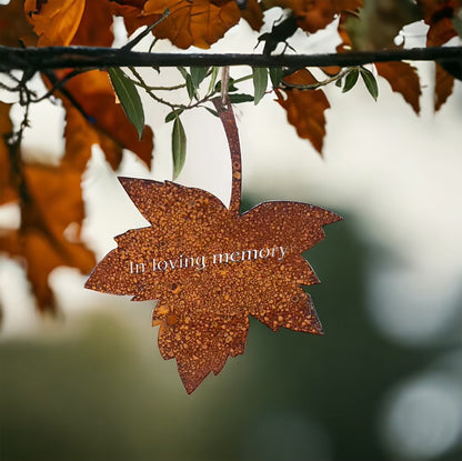 Metal Falling Leaves Garden Quotes