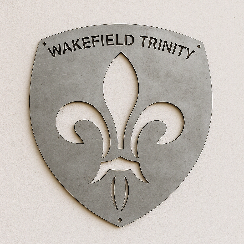 Wakefield Trinity Rugby Emblem – Metal Shield Plaque
