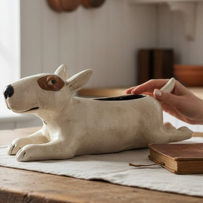 Ceramic Dog Planter