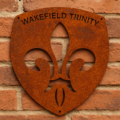 Wakefield Trinity Rugby Emblem – Metal Shield Plaque