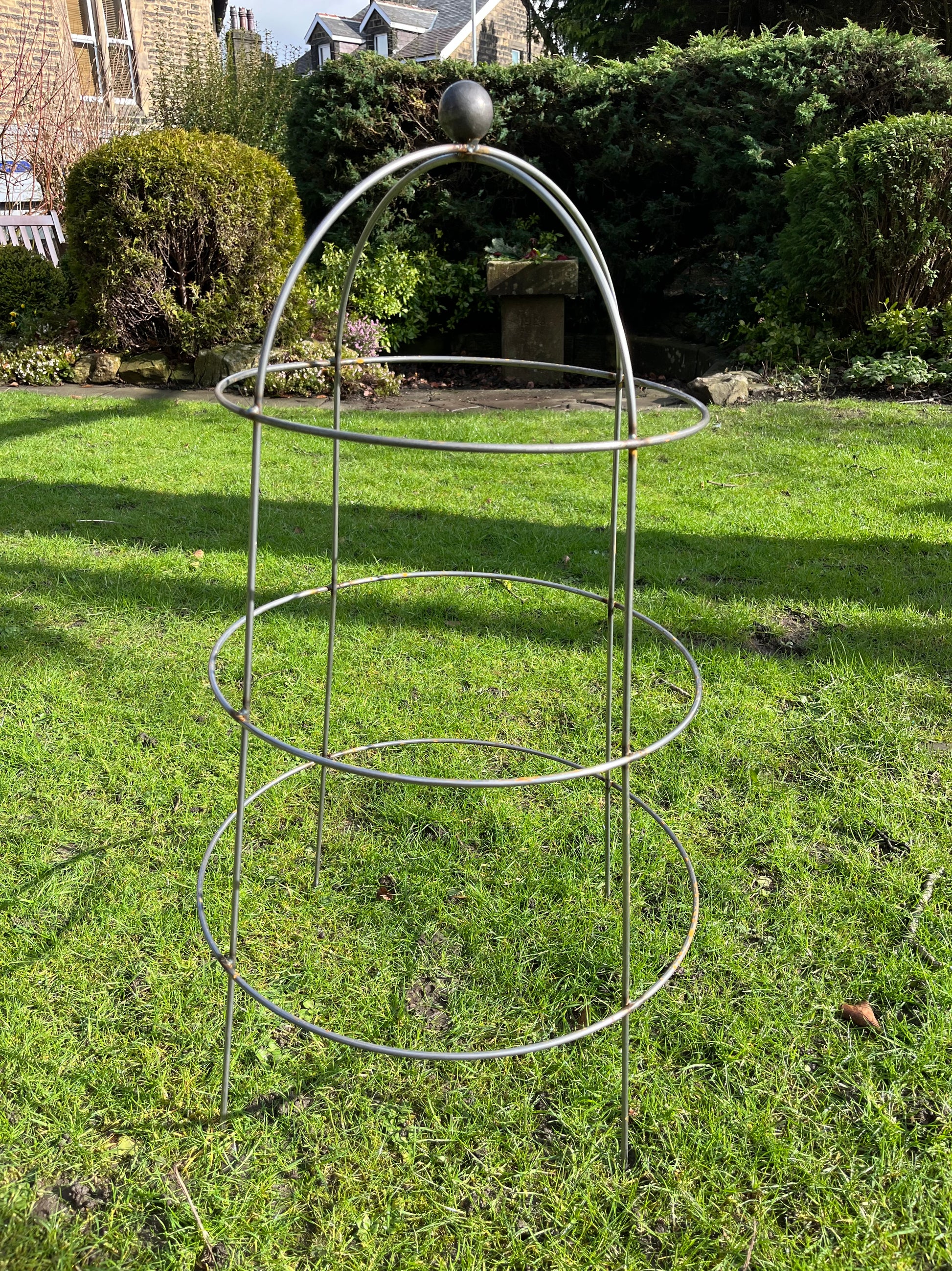metal lobster pot plant support Bell Cloche Steel Plant Supports