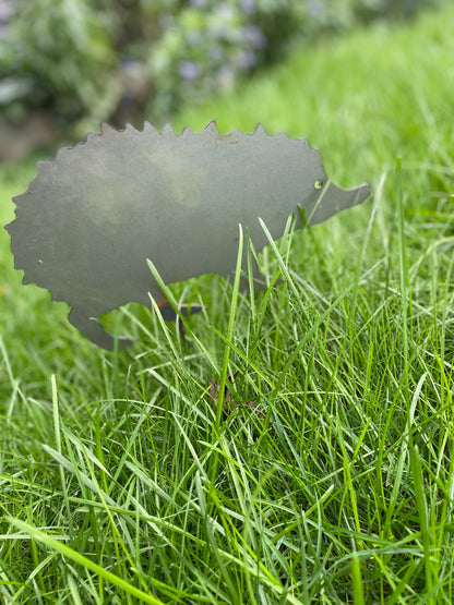 Hedgehog Garden Stake - Ready to Rust from Fig and Rose