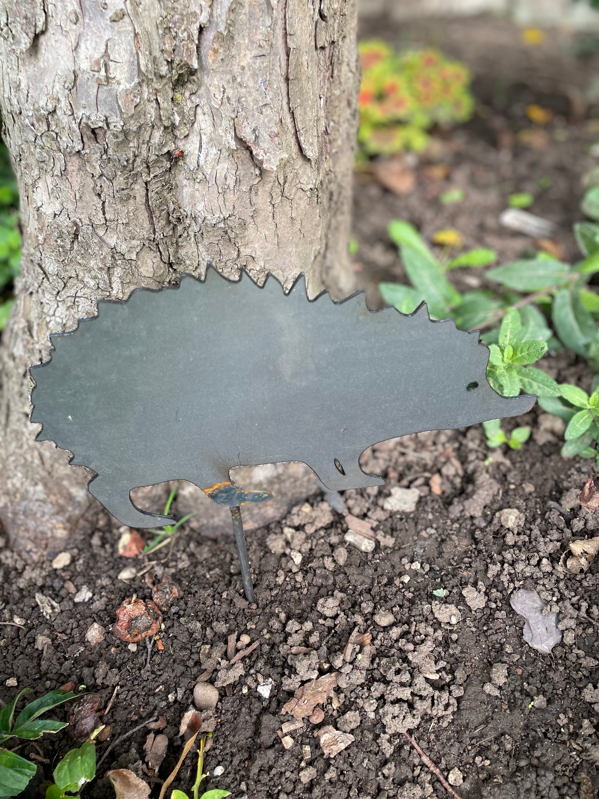 Hedgehog Garden Stake - Ready to Rust from Fig and Rose