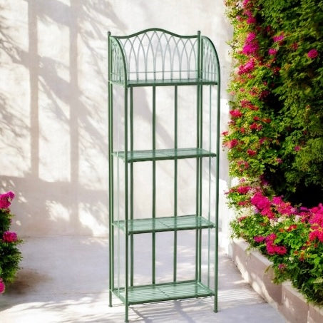 Four Tier Green Plant Shelves from Fig and Rose 