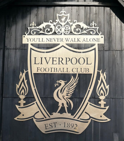 Liverpool FC Metal Plaque