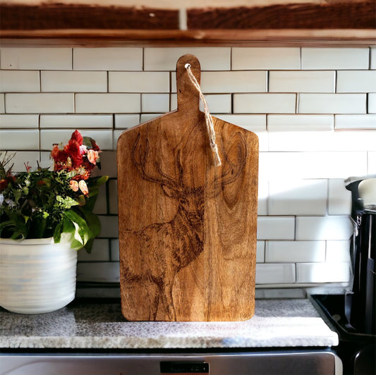 Chopping Board | Stag Chopping Board | Chunky Wooden Chopping Board