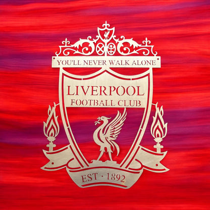 Liverpool FC Metal Plaque