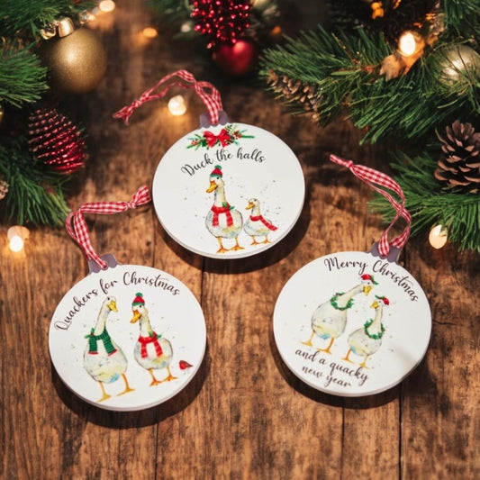 Duck Christmas Tree Decorations from Fig and Rose.