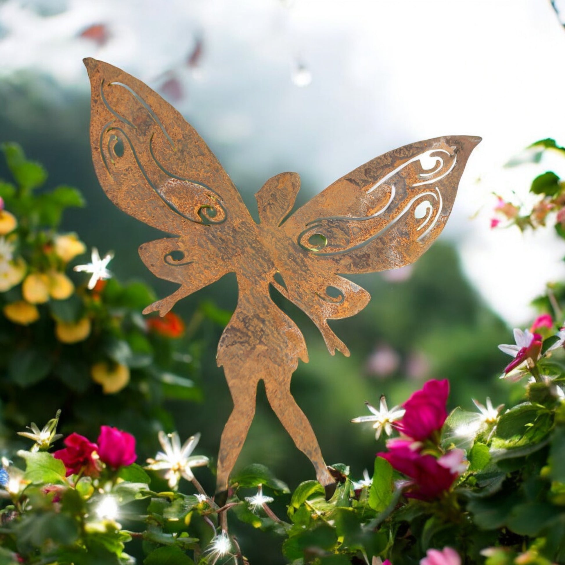 Metal Fairy Garden Stake from Fig and Rose.