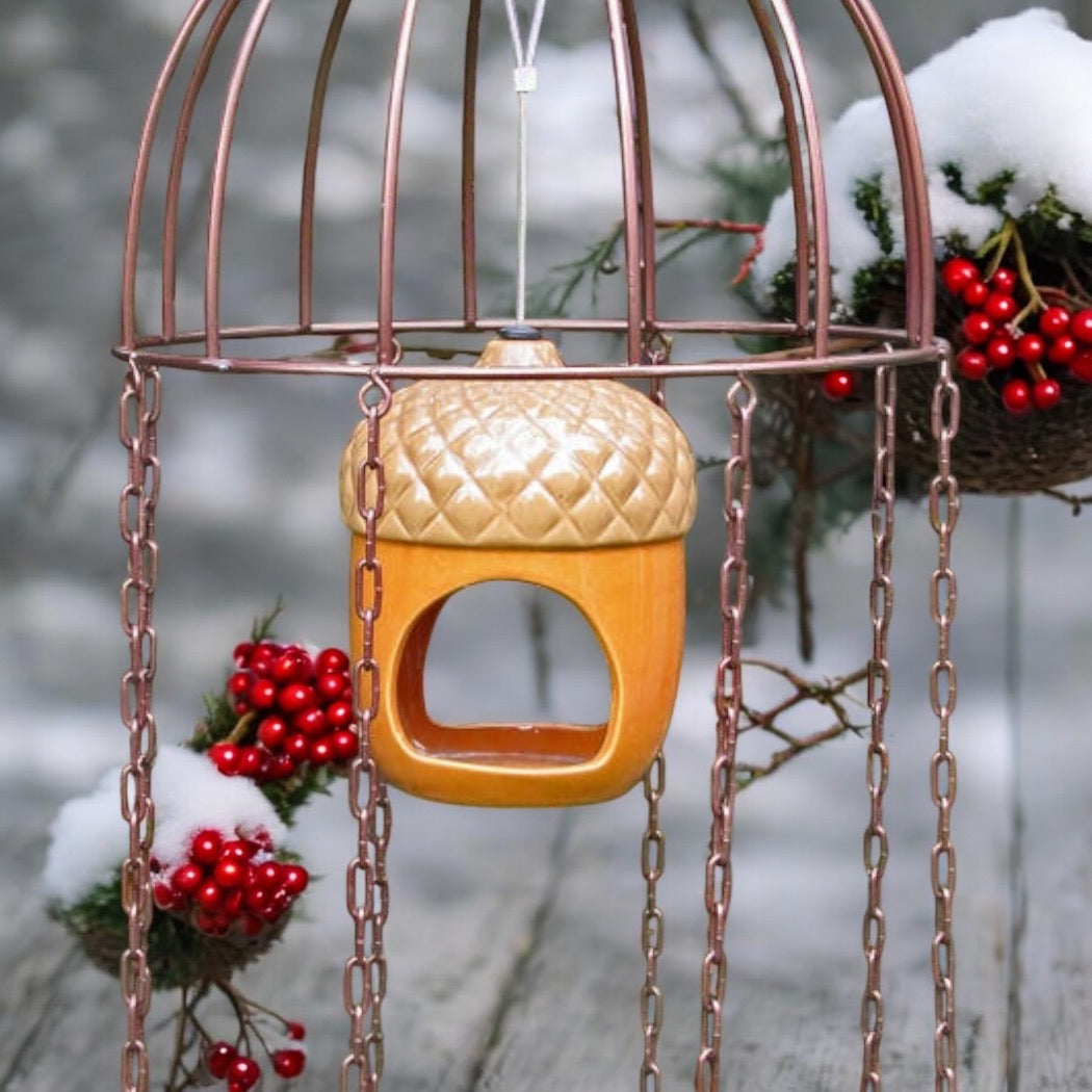 The Medusa Bird Feeder Protector from Fig and Rose Home.