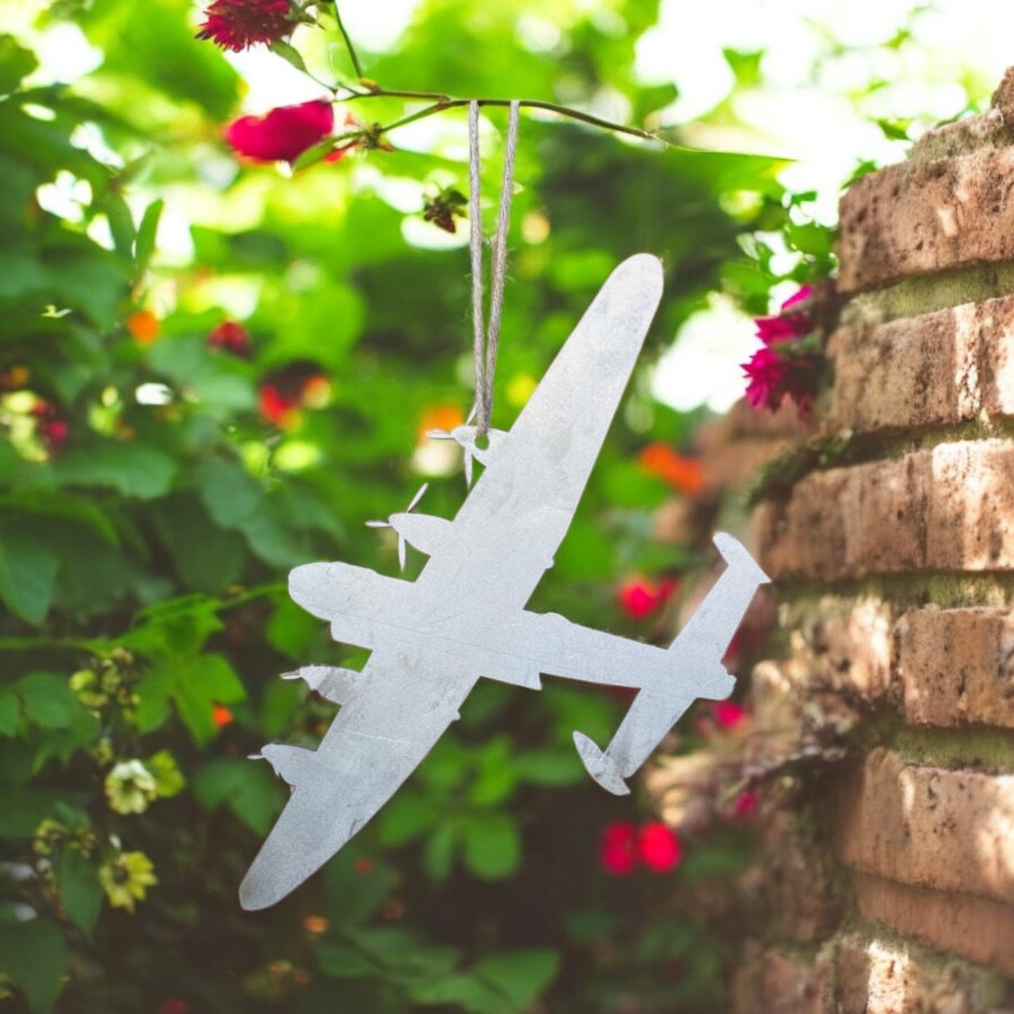 Lancaster Bomber Hanging Garden Art