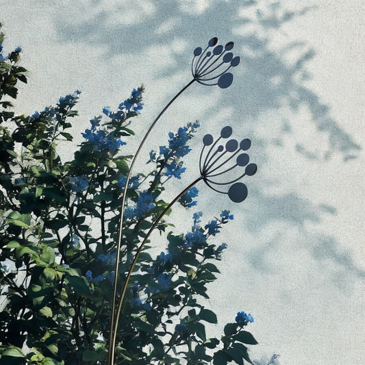 Cow Parsley Flower Garden Stakes
