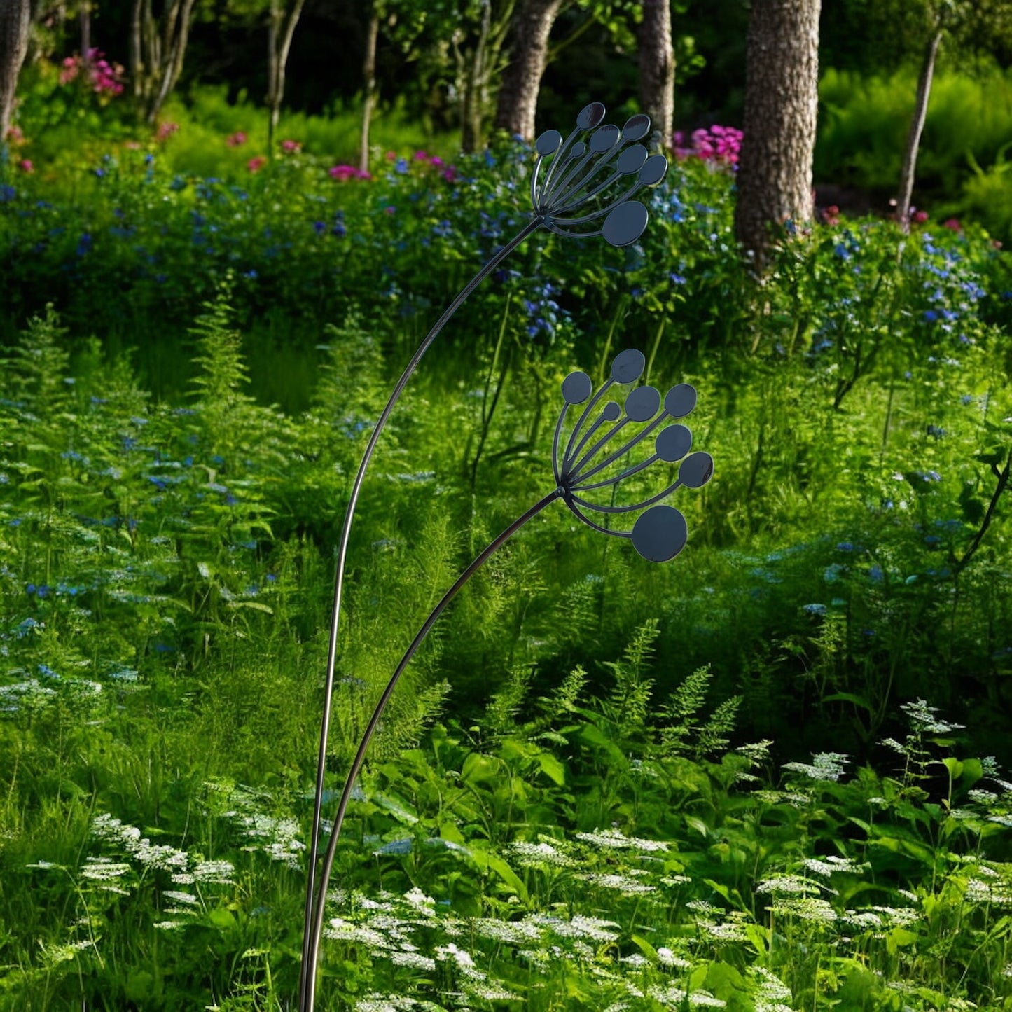 Cow Parsley Flower Garden Stakes